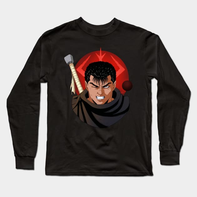 The Branded Swordsman Long Sleeve T-Shirt by Batang 90s Art